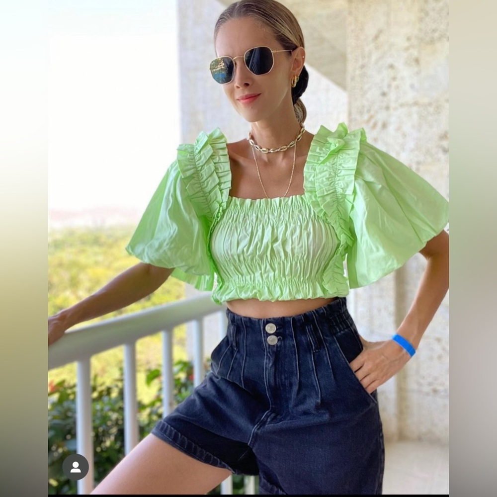 Zara Voluminous poplin top 6929/009